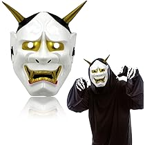 Amazon.co.jp: [WinJapan] 鬼のお面 般若 節分 鬼 白鬼 お面